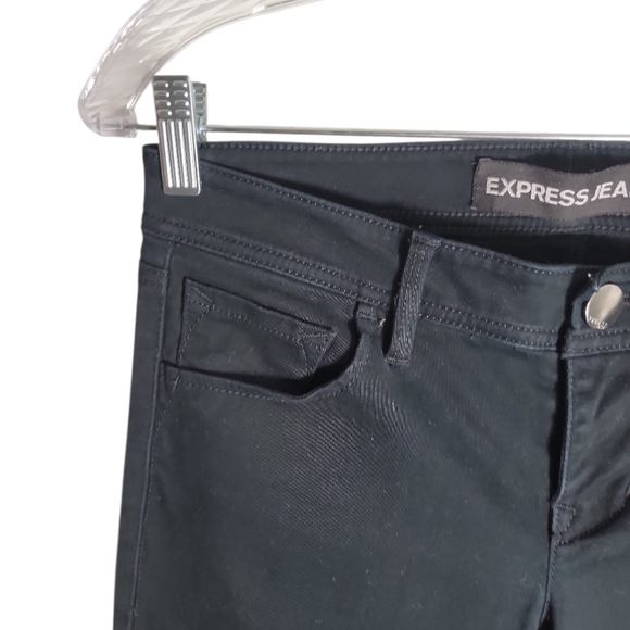 Express black skinny low rise ankle jeans size 2 - Picture 5 of 8